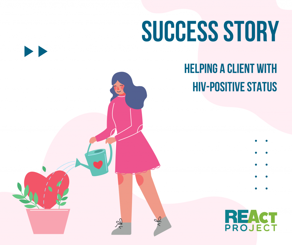 Helping a client with HIV-positive status