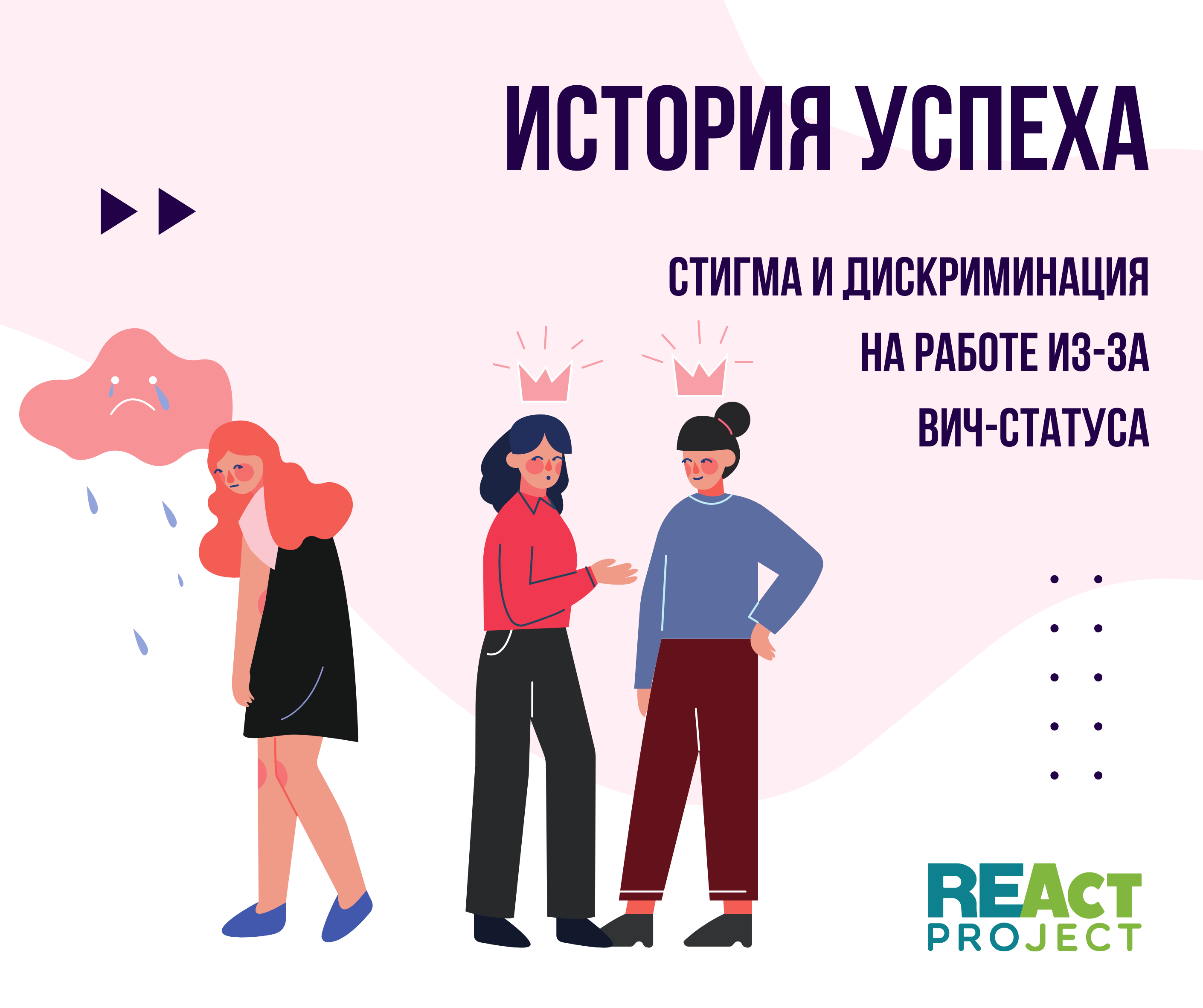 Стигма и дискриминация на работе из-за ВИЧ-статуса - REAct